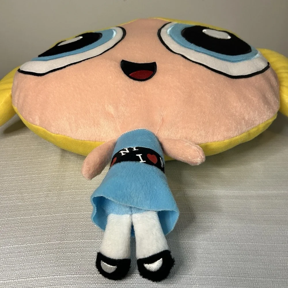 Powerpuff Girls Giant Face Pillow‎ Set 3 Blossom Bubbles Buttercup NWT Y2K 2000s